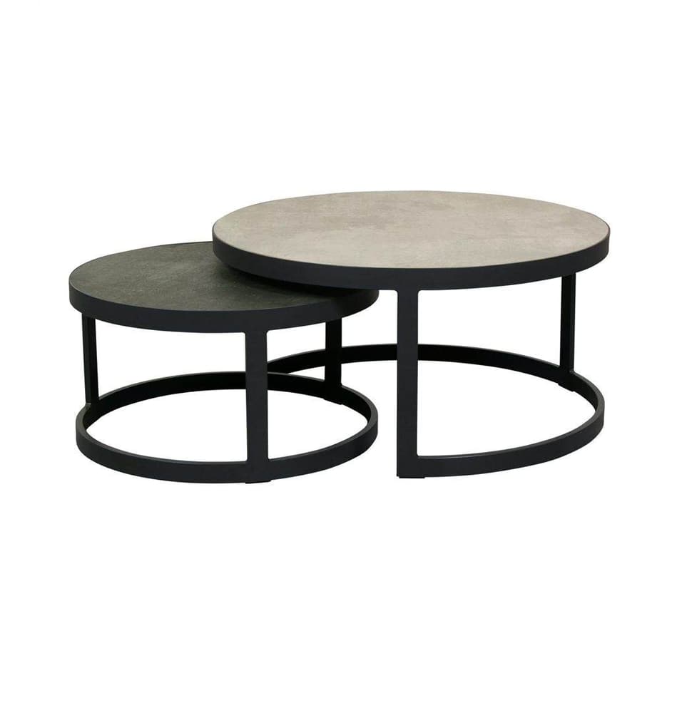 Aluminium tuinset met ronde tafel